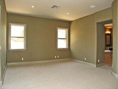 We are careful to only paint the walls and not spill paint on the carpet or flooring.